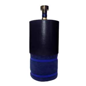 Blue and black filter regulator for air systems.