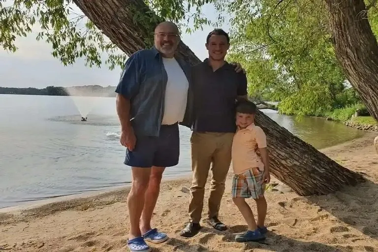 Family enjoying a day at the beach.